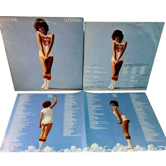 Superman Barbra Streisand Columbia 1977 Vinyl LP JC 34830 With Lyrics/Poster - Picture 6 of 14